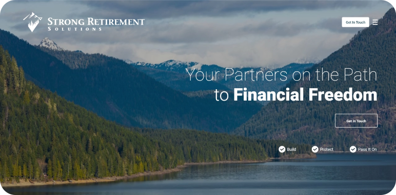 Retirement Website Strong Retirement – Website Design